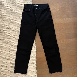 Re/Done Black 70s Stovepipe